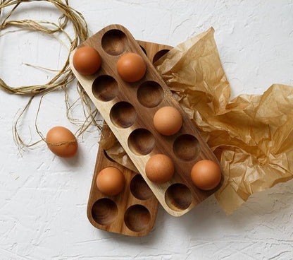Natural Wooden Egg Tray