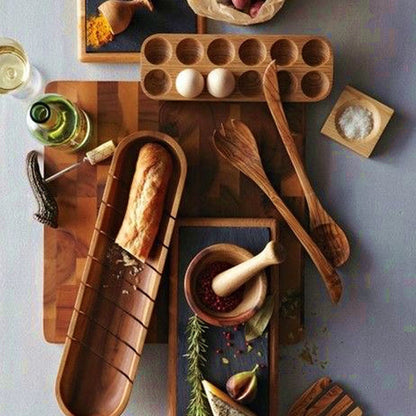 Natural Wooden Egg Tray