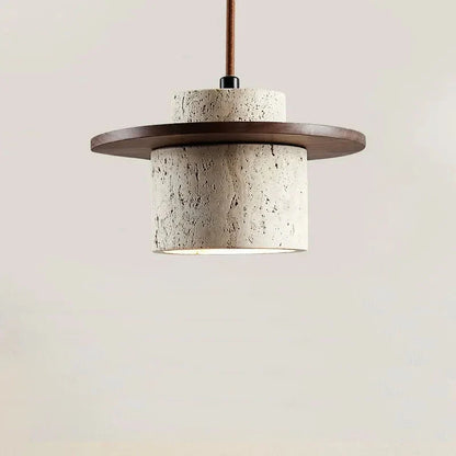 Nauta Walnut Travertine LED Pendant Light