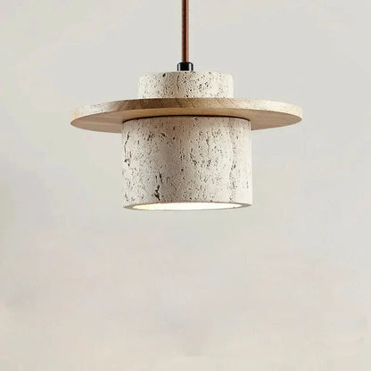 Nauta Walnut Travertine LED Pendant Light