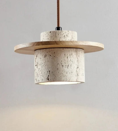 Nauta Walnut Travertine LED Pendant Light