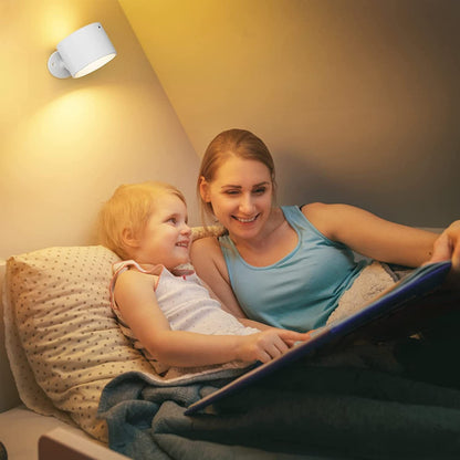 MagnoGlow LED Wall Lamp – Rechargeable, Detachable, Stick-On & Remote-Controlled