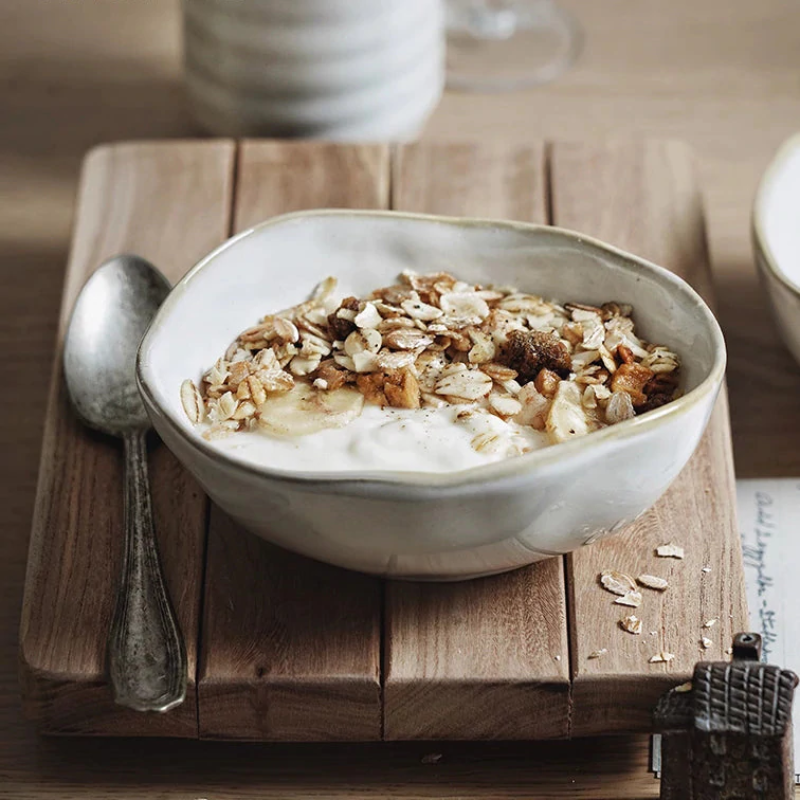 Pearl Ceramic Porcelain Dinner Bowl