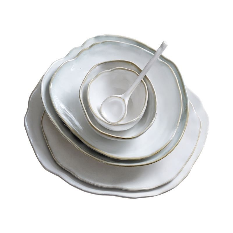 Pearl Ceramic Porcelain Dinner Bowl