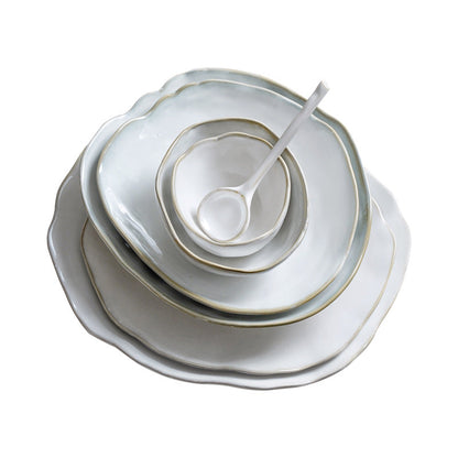 Pearl Ceramic Porcelain Dinner Bowl