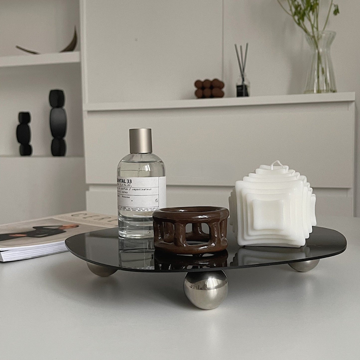 Pebbles Mirror Tray