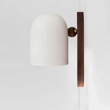 Plume Walnut Wall Light