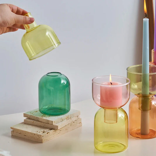Radiant Glass DIY Vase & Candle Holder