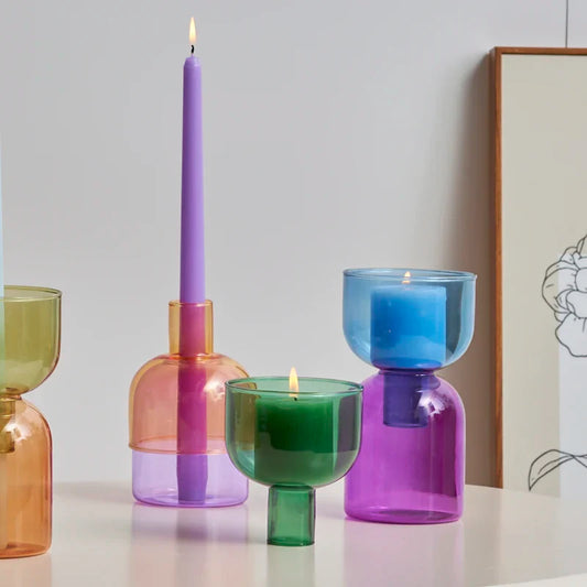 Radiant Glass DIY Vase & Candle Holder