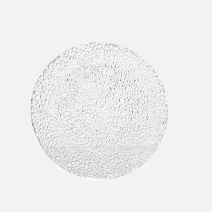 Rain-drop Embossed Glass Dinner Plates