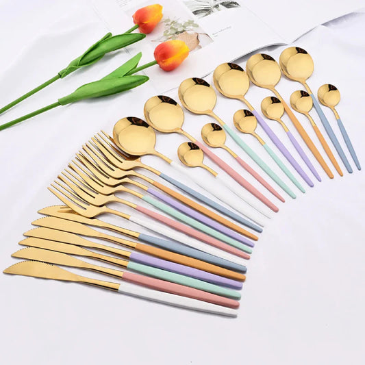 Rainbow Flatware Set