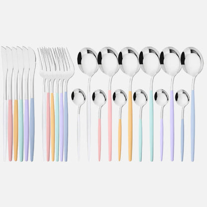Rainbow Flatware Set