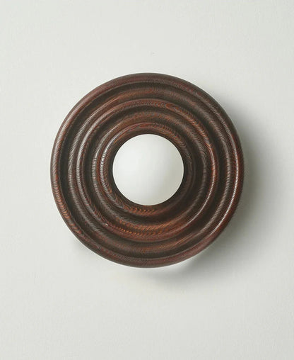 Ripple Walnut Wall Lamp