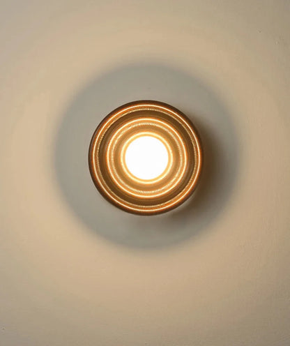 Ripple Walnut Wall Lamp