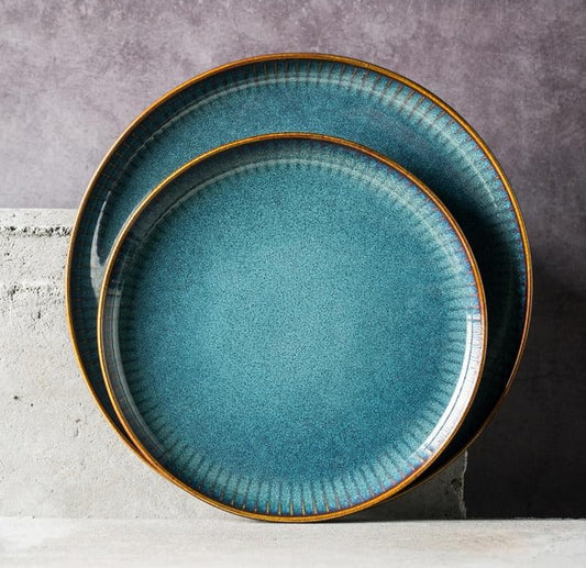 River Blue Ceramic Porcelain Dinnerware