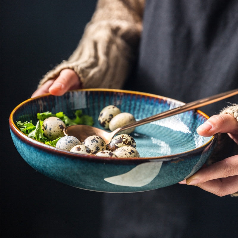 River Blue Ceramic Porcelain Dinnerware