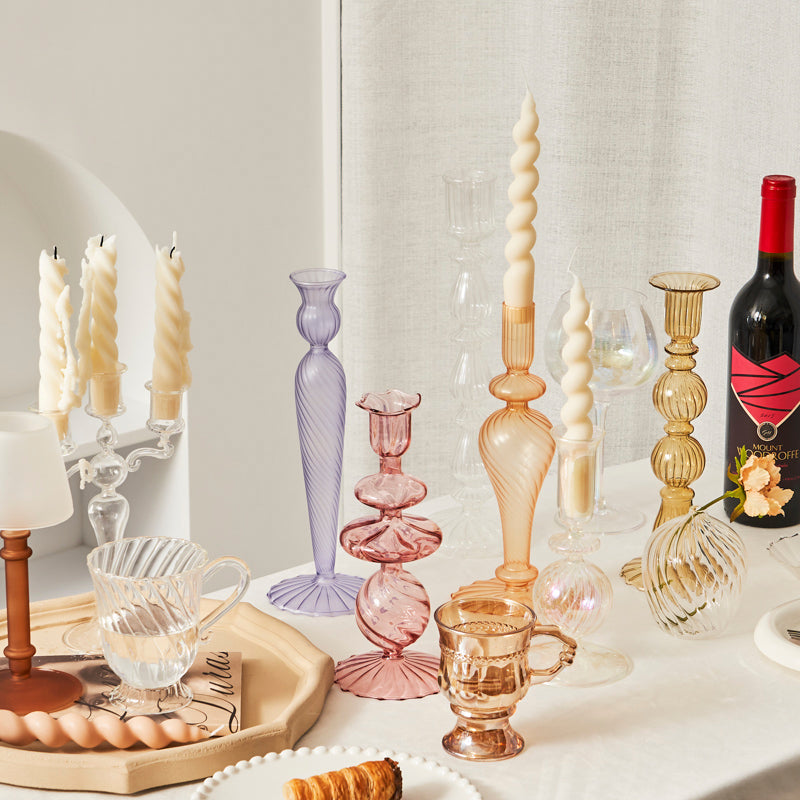 Rocco Vintage Glass Candle Holder Collection