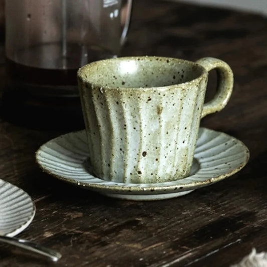 Rustic Ridge Mug & Saucer Set