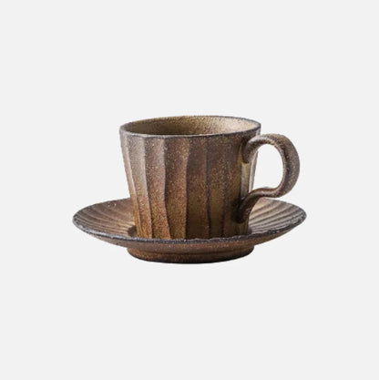 Rustic Ridge Mug & Saucer Set