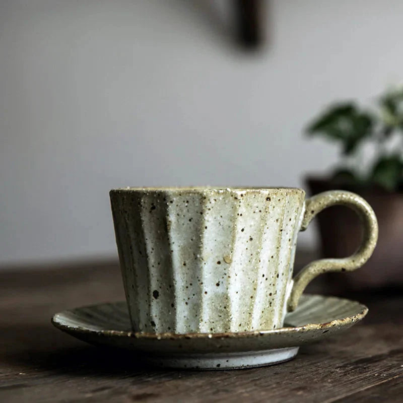 Rustic Ridge Mug & Saucer Set