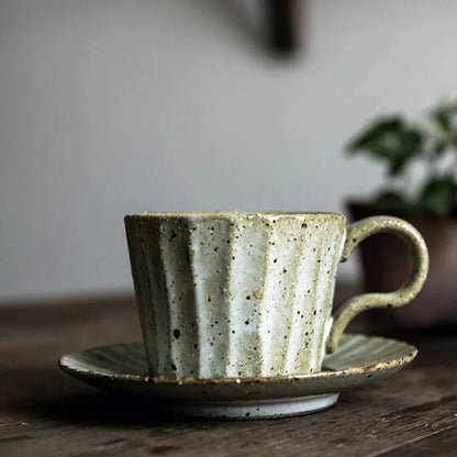 Rustic Ridge Mug & Saucer Set
