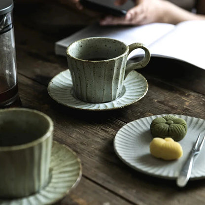 Rustic Ridge Mug & Saucer Set