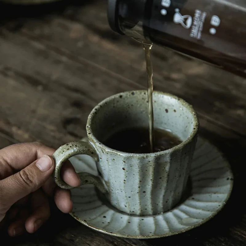 Rustic Ridge Mug & Saucer Set