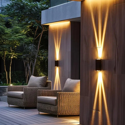 Radiant Beam Aluminum Wall Sconce