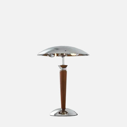 Polaris Wood & Chrome Desk Lamp