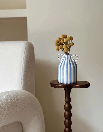 Stripe Loop Ceramic Vase