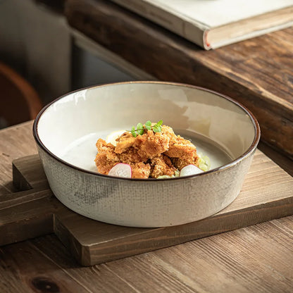 Vintage Ceramic Deep Dish Bowl