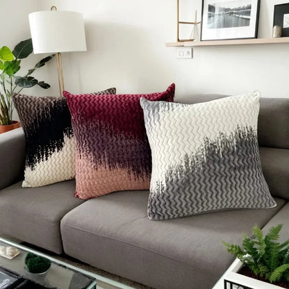 Velour Fade Plush Pillow Covers – Set of 2
