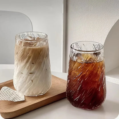 Ripple Swirl Glass Mug