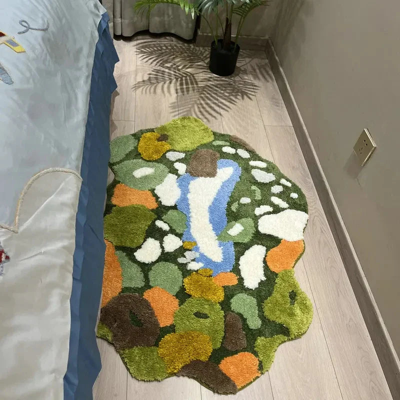 Verdant Meadow Lake Tufted Area Rug