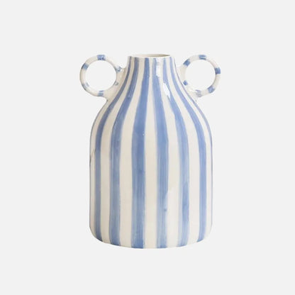 Stripe Loop Ceramic Vase