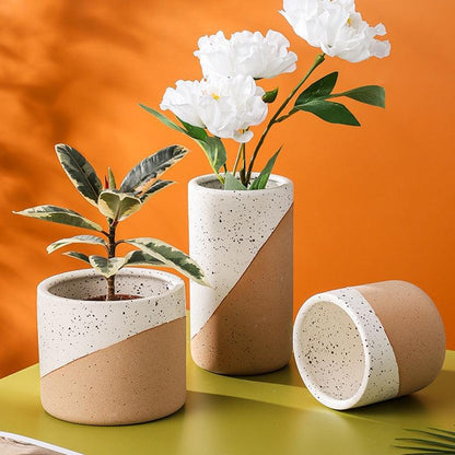 Sanctuary Linen Ceramic Planter