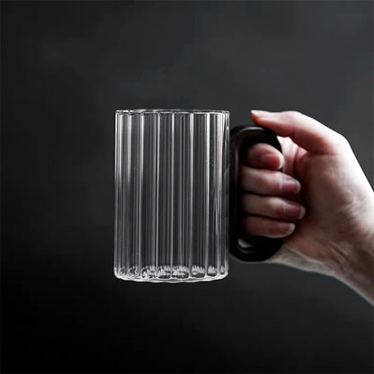 Walnut Loop Glass Coffee Mug