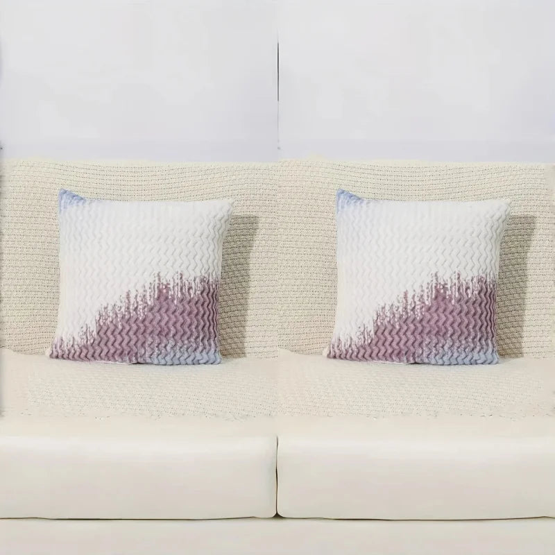 Velour Fade Plush Pillow Covers – Set of 2