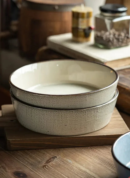 Vintage Ceramic Deep Dish Bowl