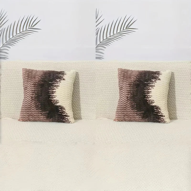 Velour Fade Plush Pillow Covers – Set of 2