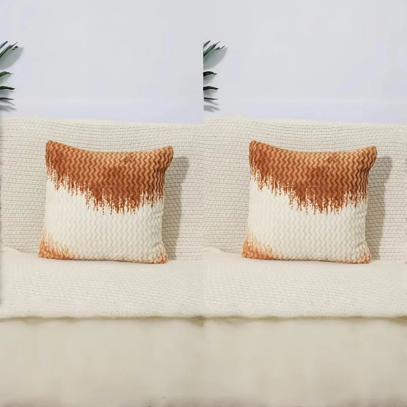 Velour Fade Plush Pillow Covers – Set of 2