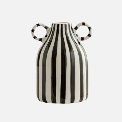 Stripe Loop Ceramic Vase