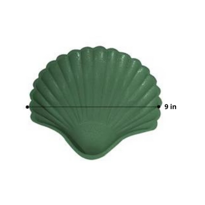 Seashell Painted Wood Dish & Tray