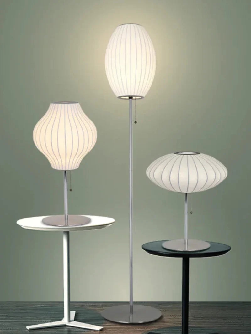 Silk Lights Fabric Table & Floor Lamp