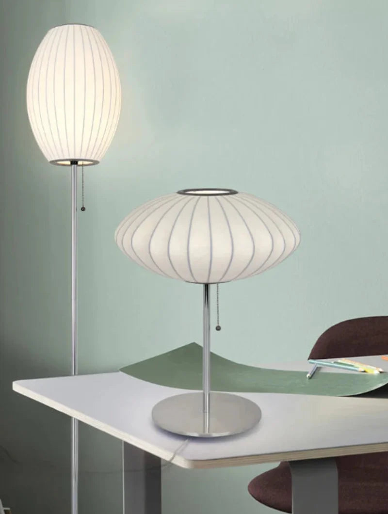 Silk Lights Fabric Table & Floor Lamp