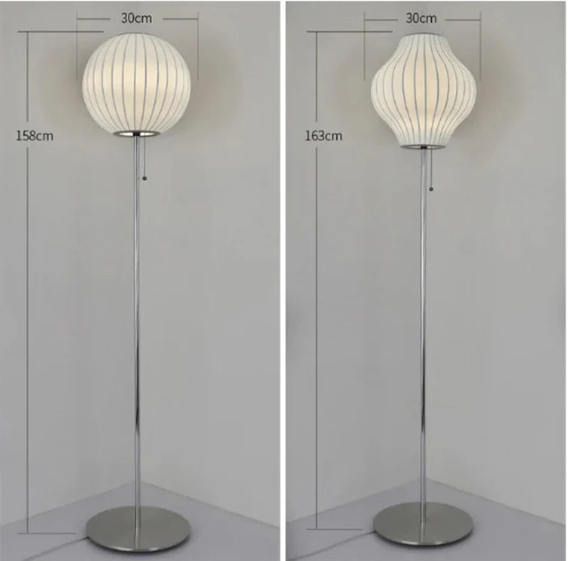 Silk Lights Fabric Table & Floor Lamp
