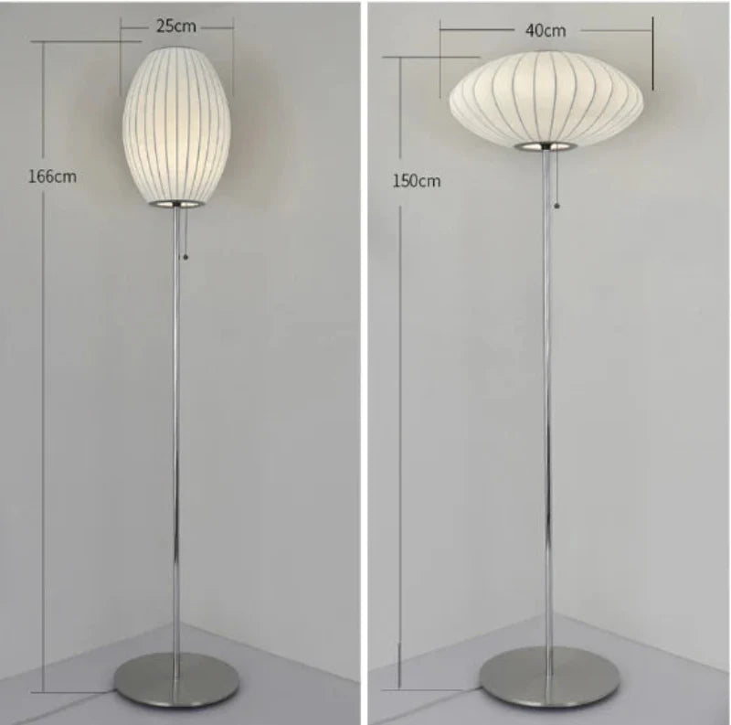Silk Lights Fabric Table & Floor Lamp