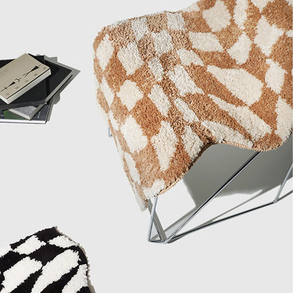 Sketch Checks Tufted Bath Mat