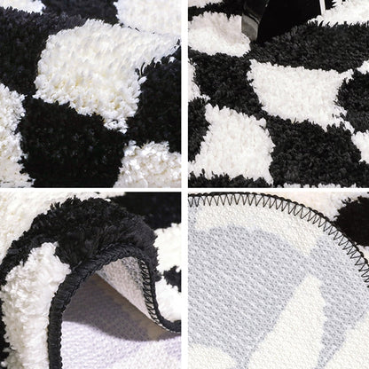 Sketch Checks Tufted Bath Mat