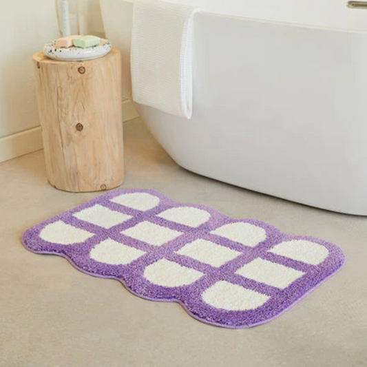 Soft Checkered Carpet Rug